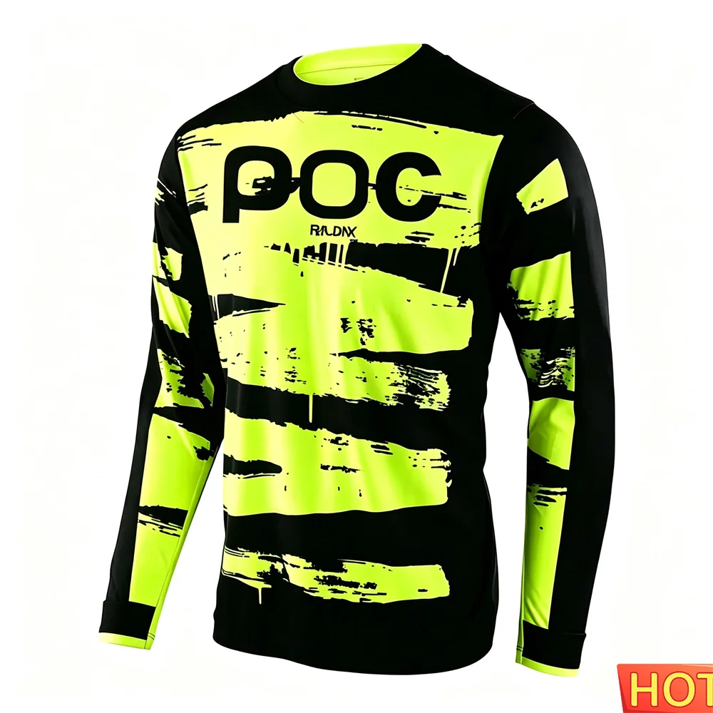 Cycling - قميص رياضي طويل الأكمام للجنسين بتصميم
