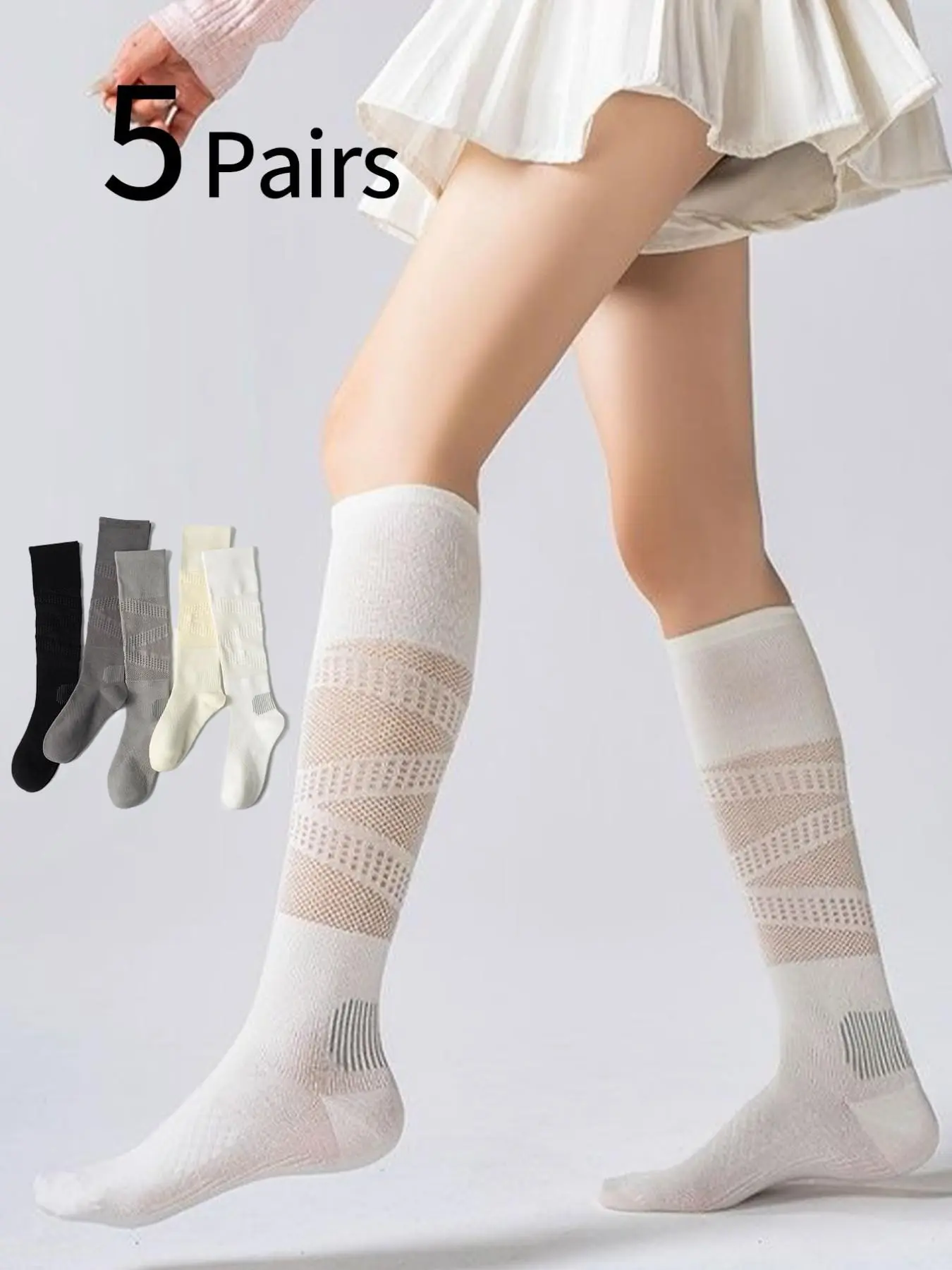 5 أزواج من جوارب الرياضة النسا - مراجعة Cycling وسعره